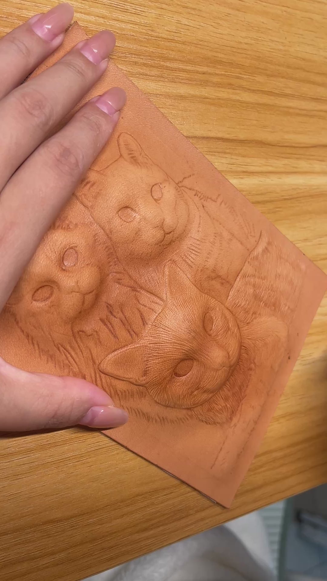 Custom Handmade Leather Pet Relief